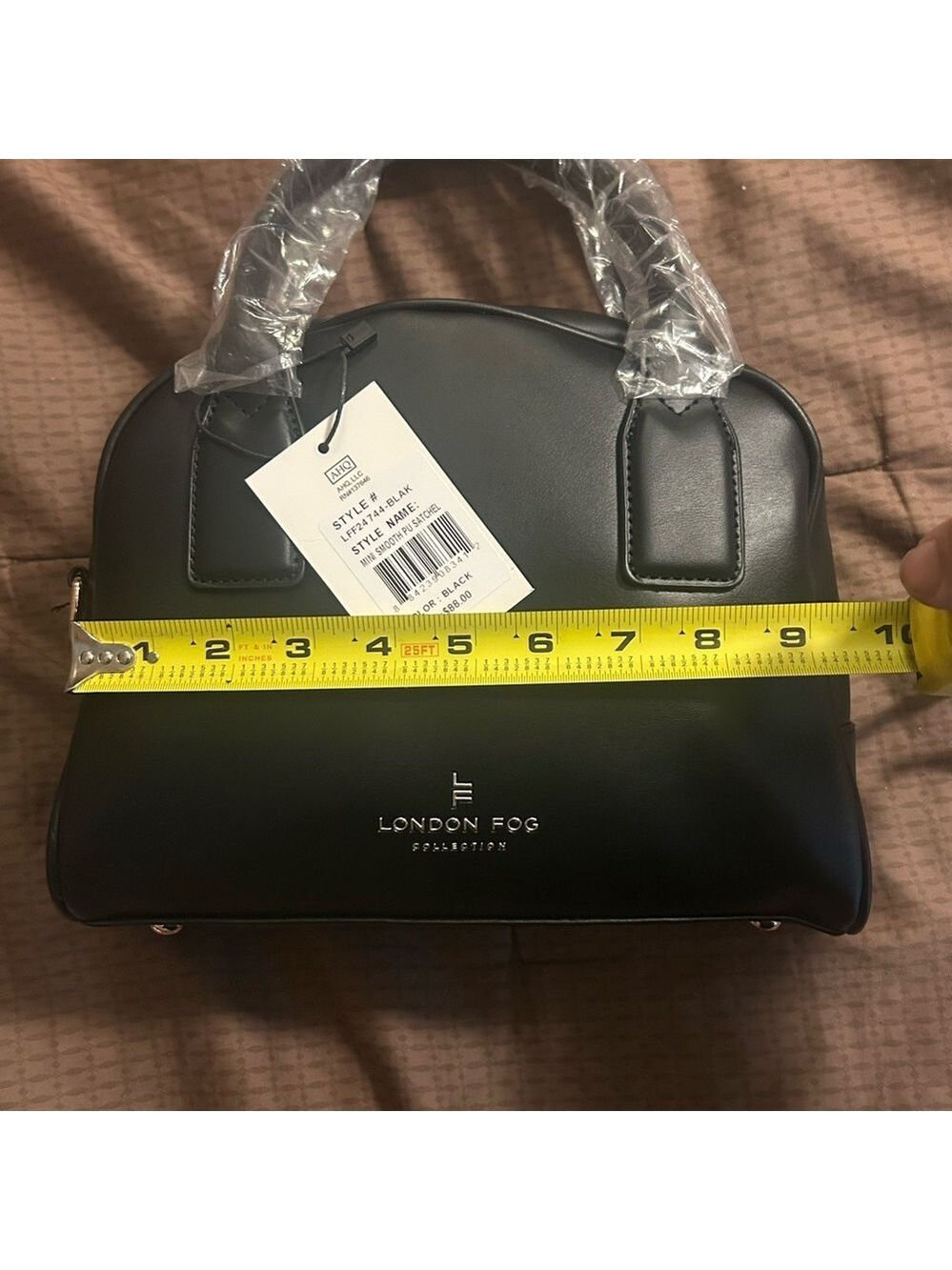 London Fog Black satchel - Picture 8 of 9